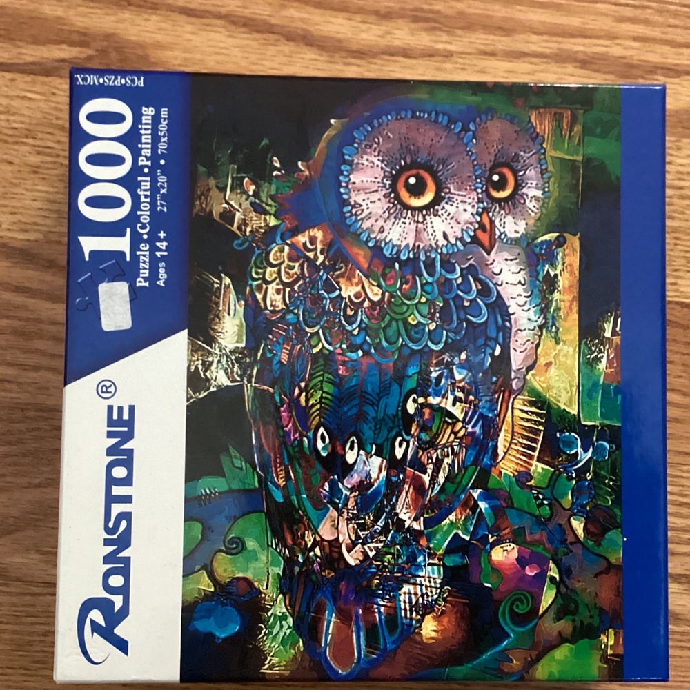 Ronstone 1000 Piece  " Colorful Owl "  Puzzle